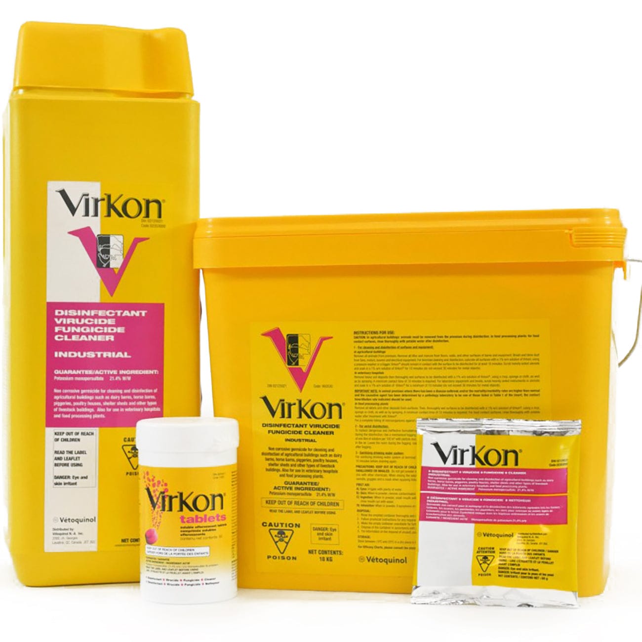 VIRKON S le désinfectant en poudre bactéricide fongicide et virucide