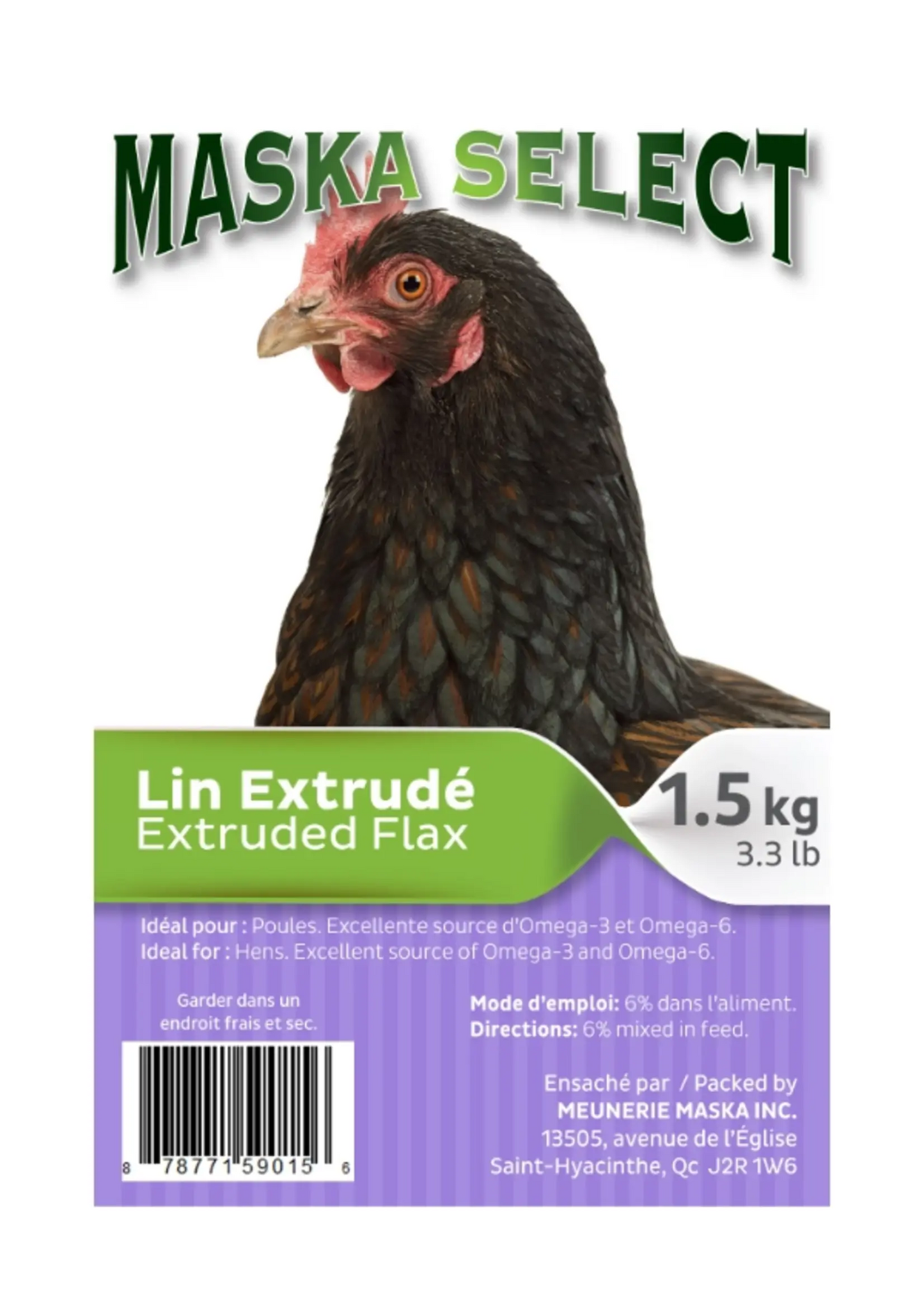 Suppléments - JN5359 - Maska - Graine de lin extrudé 1.5kg
