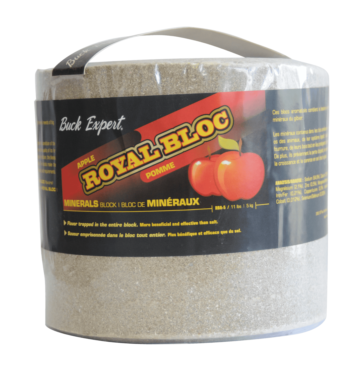 Blocs de sel - JN1069 - Buck Expert - Royal Bloc Pomme 5Kg