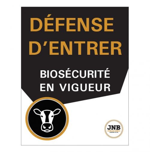 Affiches - JN4272 - JNB - Affiche - Défense D'Entrer - Laitier