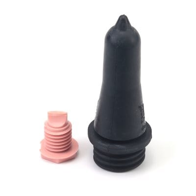 Tétines - JN9285 - Peach Teats - Noir avec valve amovible Tétine de remplacement