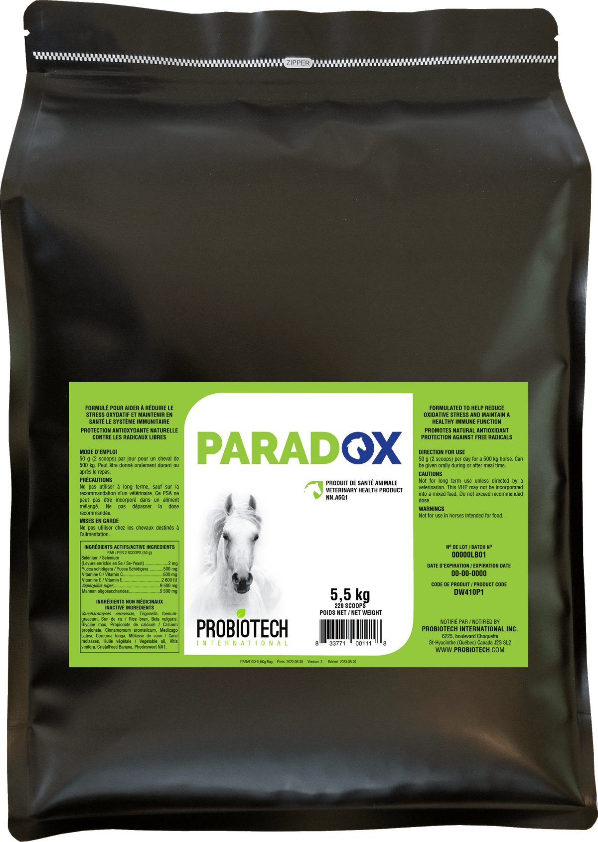 Pro Biotech Supplément équin Paradox – JNB Distributeur agricole