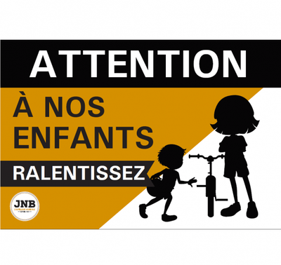 Affiches - JN4270 - JNB - Affiche De Sécurité - Attention À Nos Enfants