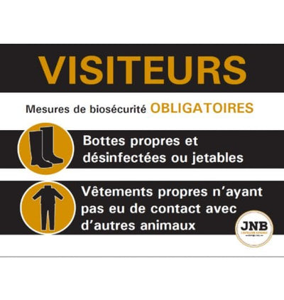 Affiches - JN4274 - JNB - Affiche - Visiteurs Mesures De Biosécurité Obligatoires