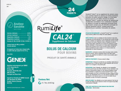 Suppléments - JN4548 - Genex - Bolus De Calcium Cal24