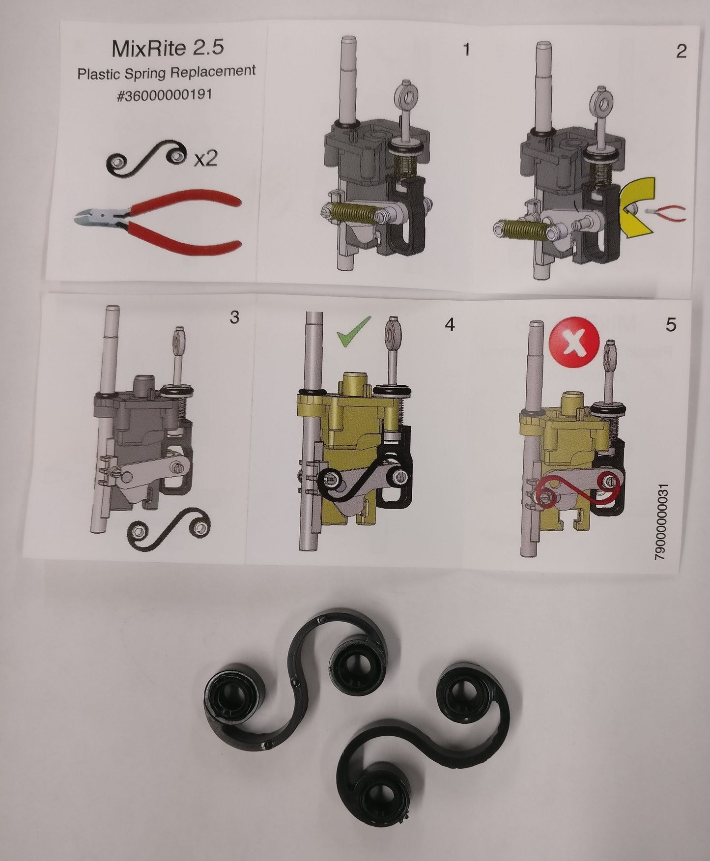 Médicamenteurs - JN5059 - Tefen - Ensemble de ressort plastique pour MixRite 2.5